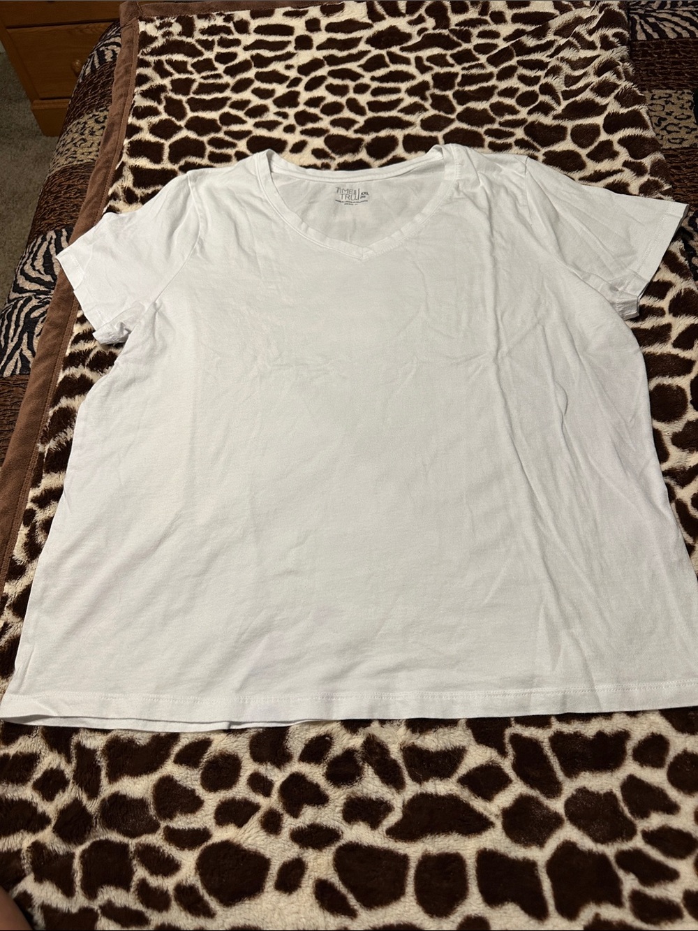 Time and Tru, Classic White V‑Neck Tee
